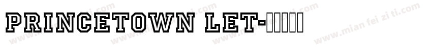 princetown let字体转换